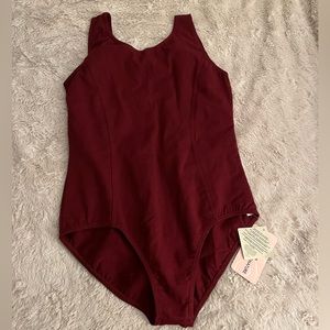 Burgundy body suit
